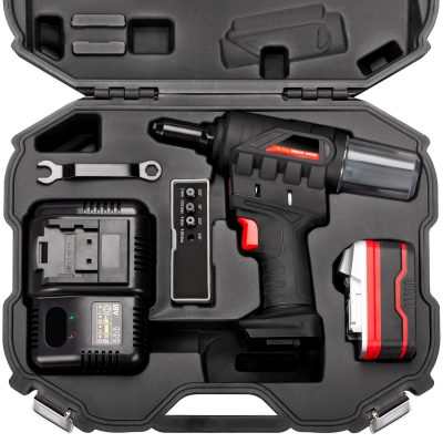 Remachadora a batería 18V 4.0Ah Li-Ion 2.4 - 4.8 mm.| Profesional