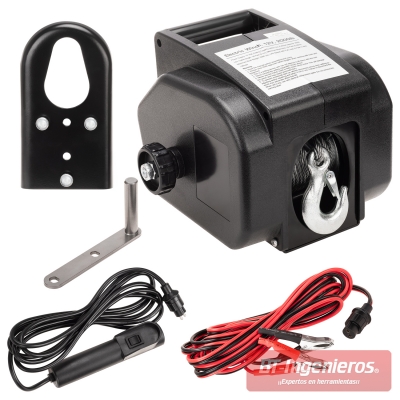 Cabrestante Eléctrico para Remolque y Tracción 12V - 900 Kg.