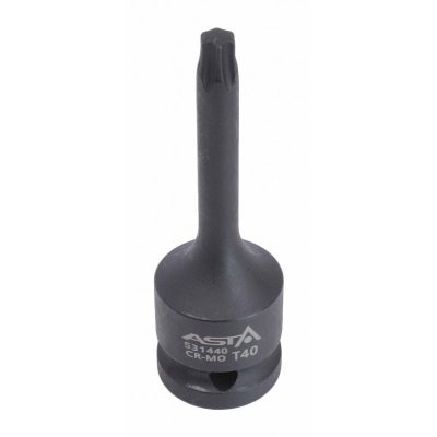 Torx de Impacto T40 Largo | 1/2" Cr-Mo