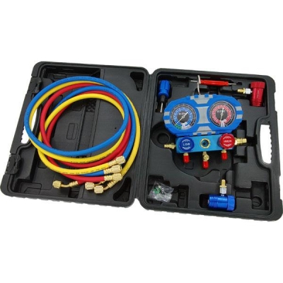 Juego Manómetros Aire Acondicionado R1234YF para Automoción – Kit Profesional de Carga & Diagnóstico