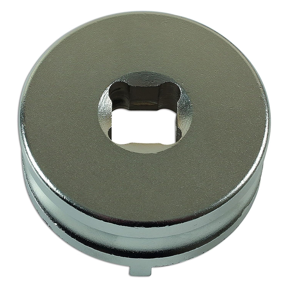 Vista superior de la llave almenada Kawasaki 50 mm, cuadradillo 1/2", acabado cromado profesional.