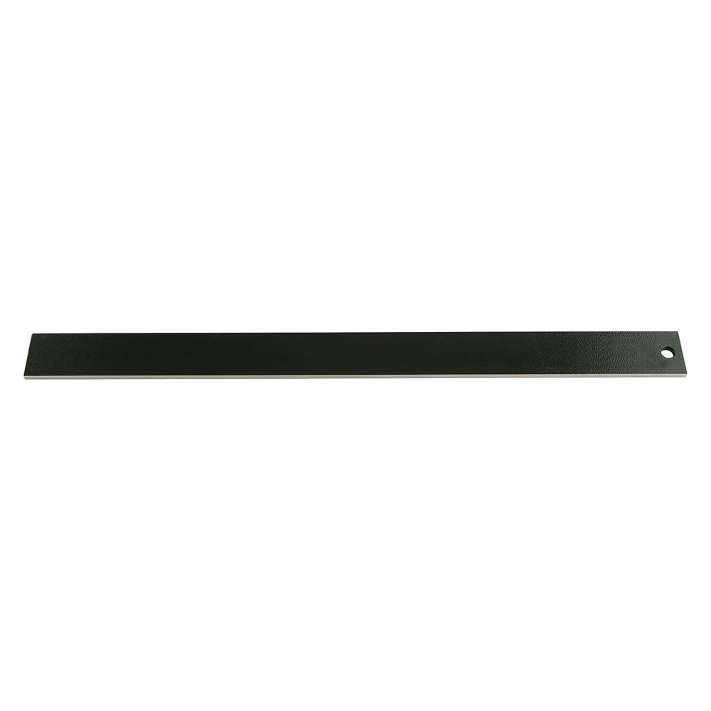 Regla de precisión para galgar embrague DSG 610 mm, acabado robusto en acero S50C, borde protegido y orificio de almacenaje.