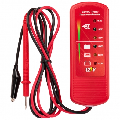 Tester de baterías y alternadores 12V.