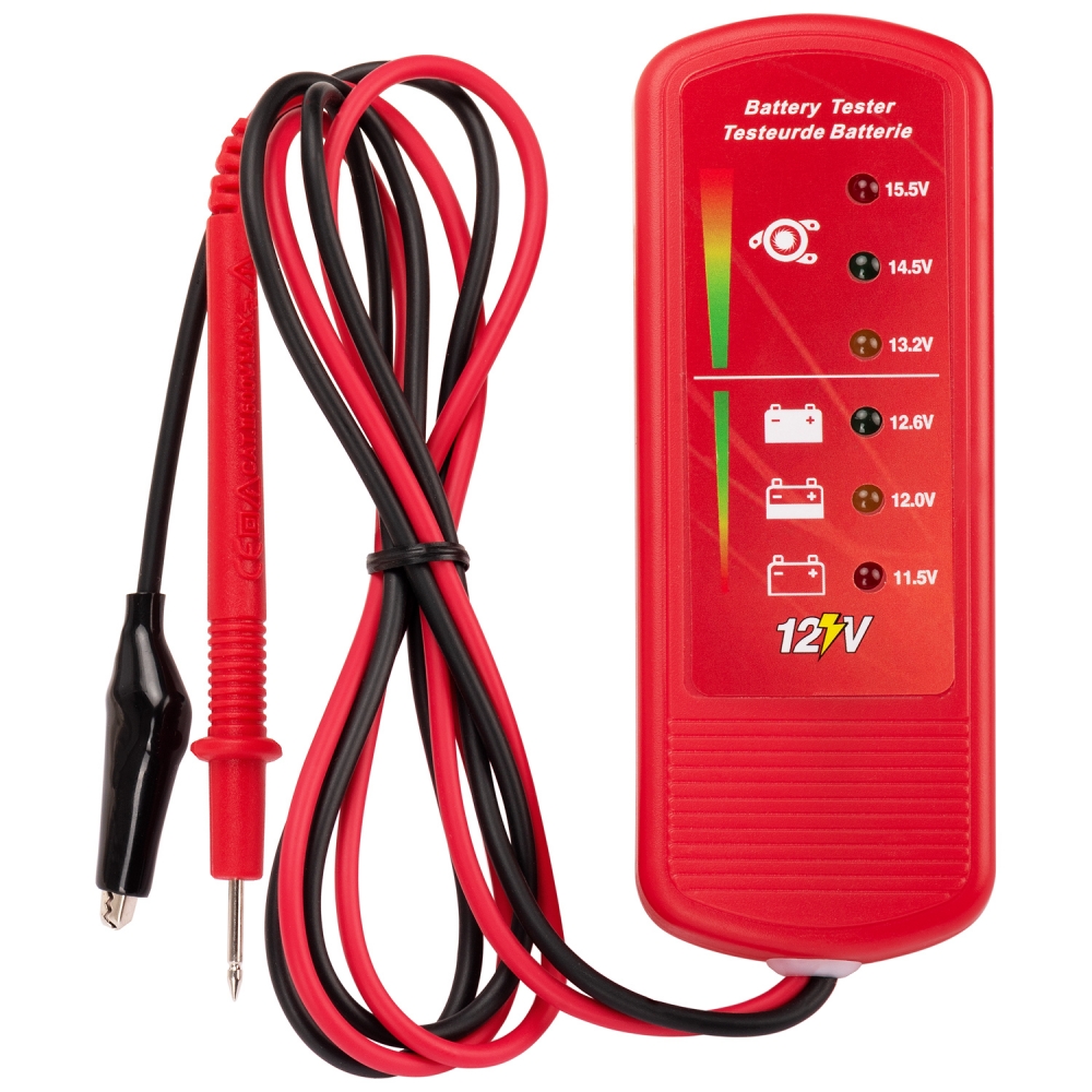 Tester de baterías y alternadores 12V.