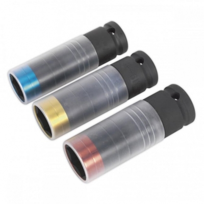 Llaves de vaso de impacto ultrafinos para llantas | Acero Cr-Mo 1/2"