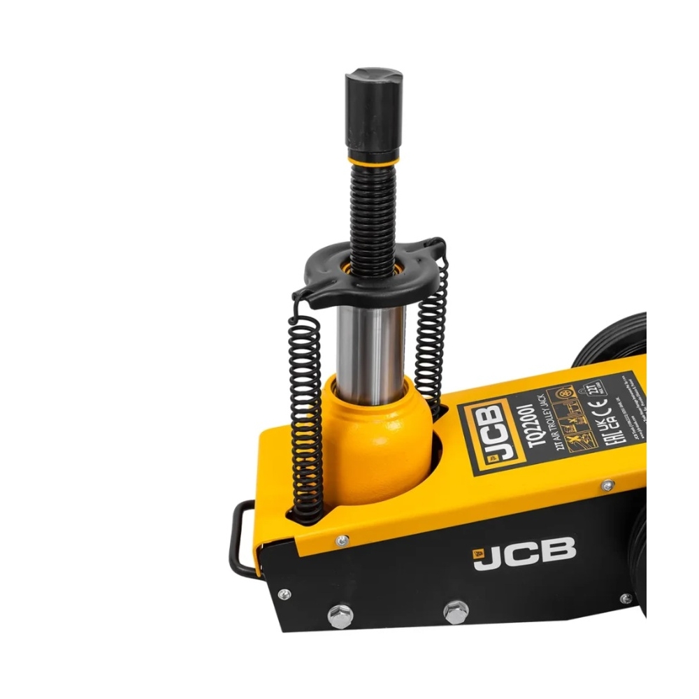 Gato profesional JCB TQ22001 para talleres de camiones y buses, permite alcanzar una gran altura hasta 43 cm.