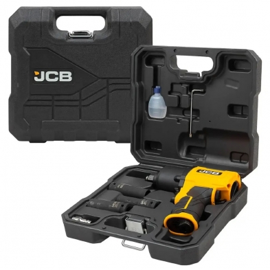 Pistola de impacto neumática profesional 1/2 compacta y ergonómica con mango antideslizante.
