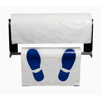 Dispensador profesional para rollos de fundas de asiento y alfombrillas de coche.