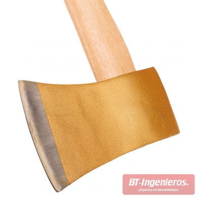 Cabeza dorada de acero al carbono templado de hacha de tala