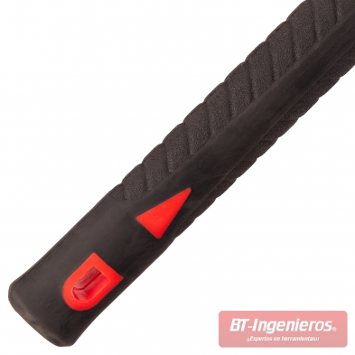 Empuñadura antideslizante de la maza profesional con mango de fibra