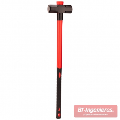 Maza profesional 4,5 kg con mango de fibra 70% y doble cara