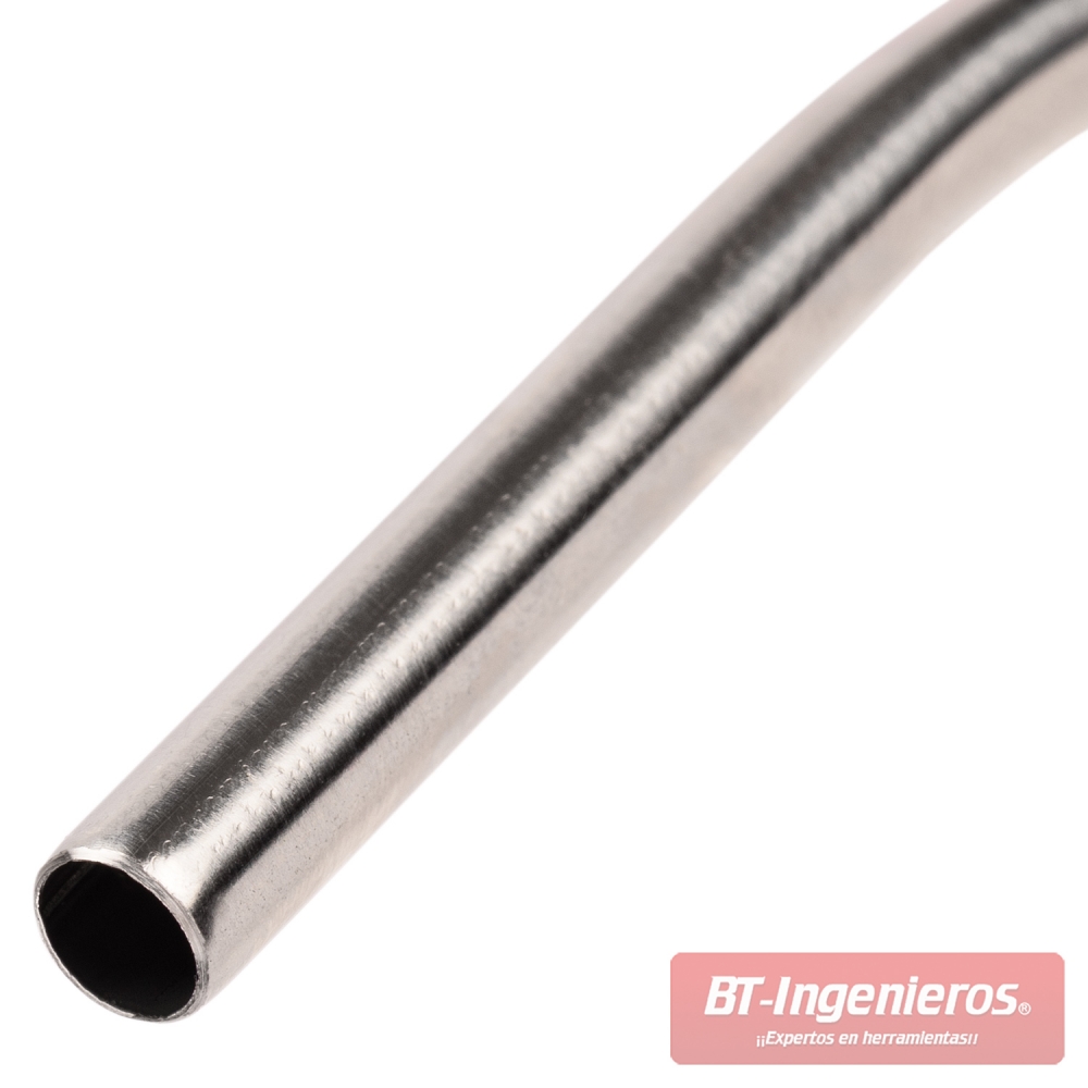 Detalle de la lanza metálica fina de pistola sopladora extralarga 500 mm