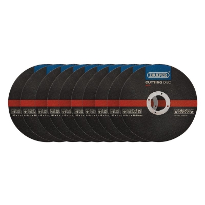 Pack de 10 Discos de corte fino de metal Ø115 x 1 mm. Reforzados