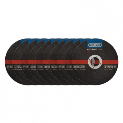 Pack de 10 Discos de corte fino de metal Ø115 x 1 mm. Reforzados