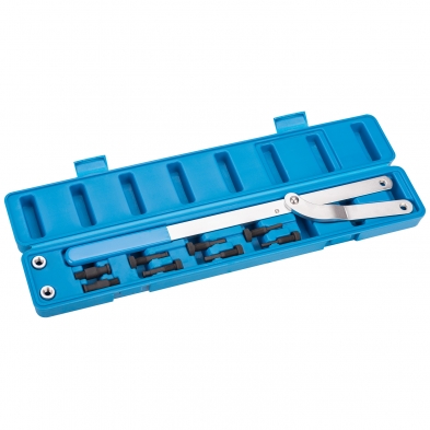 Maletín con llave sujeta poleas universal y pasadores intercambiables