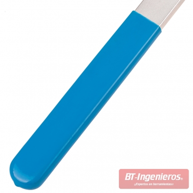 Empuñadura de la llave sujeta poleas con recubrimiento antideslizante azul