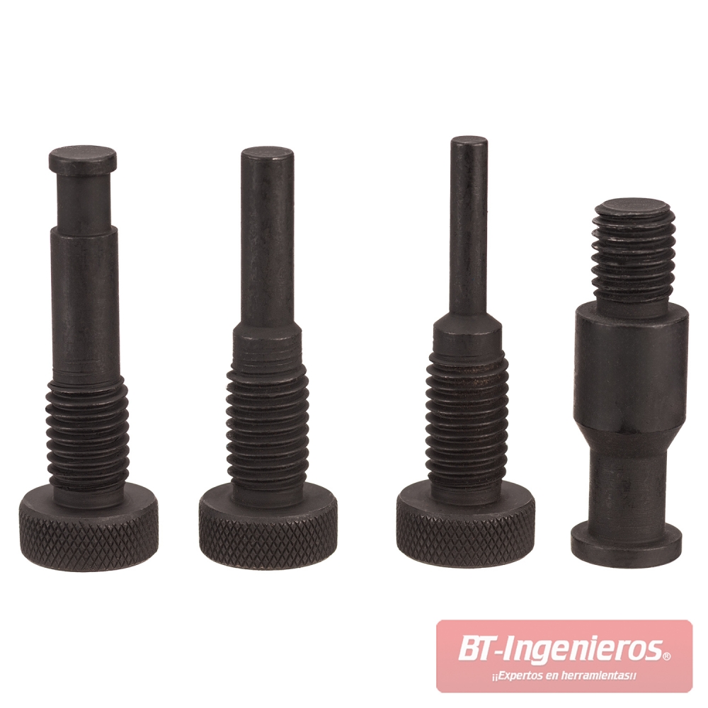 Juego de pasadores intercambiables de diferentes medidas para llave poleas