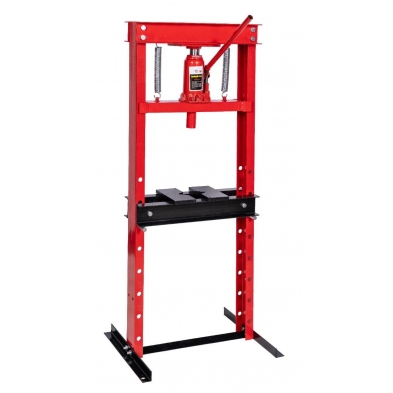 Prensa Hidráulica de Taller 12 Toneladas | Compacta con Mesa Regulable & Bloque en V.