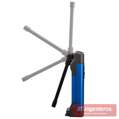 Lámpara de trabajo LED con brazo articulado 180 grados y cuerpo de aluminio azul