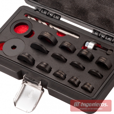 Fresas para corte de orificios para sensores de aparcamiento 17–32 mm | 16 piezas para parachoques & aletas.