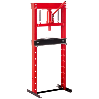 Prensa Hidráulica de Taller 12 Toneladas | Compacta con Mesa Regulable & Bloque en V.