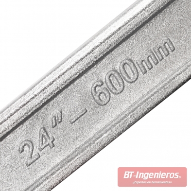 Llave inglesa ajustable 24 pulgadas en acero forjado con apertura de 58 mm