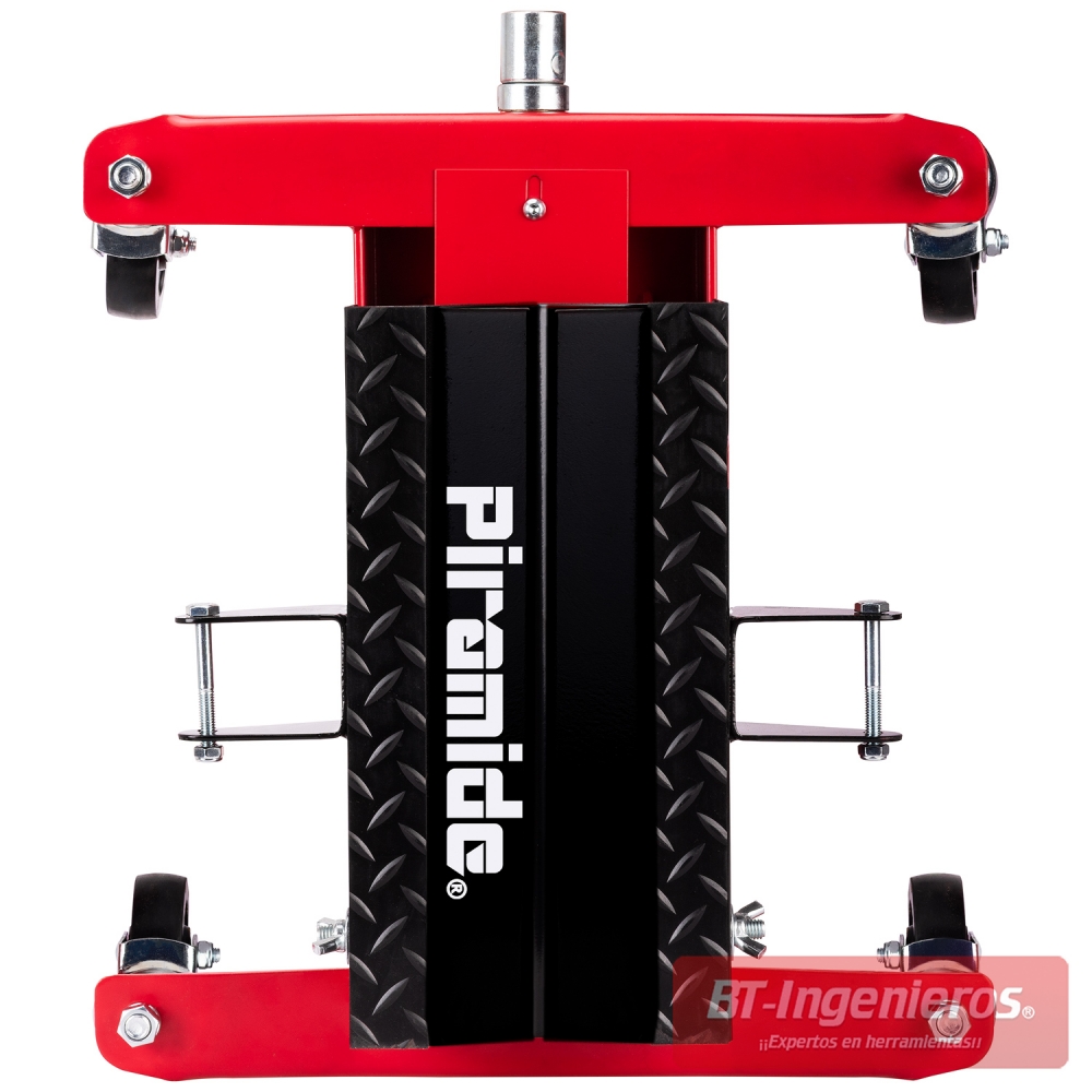 Vista superior del gato de transmisión de suelo Piramide PRO con logotipo y estructura reforzada