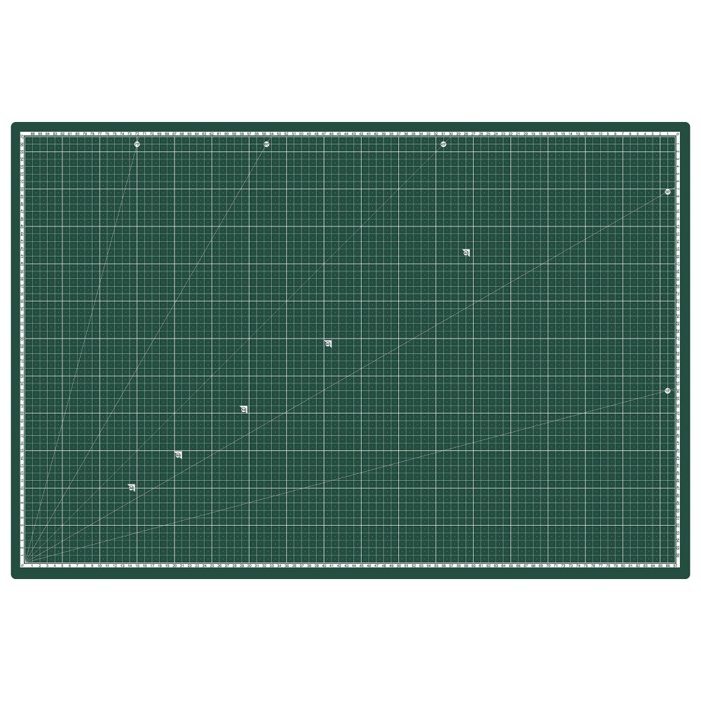 Base de corte autocicatrizante A1 de PVC triple capa con cuadrícula métrica