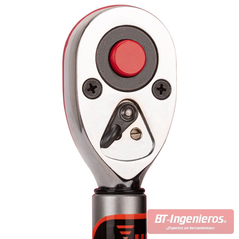 Reverso de la carraca 1/2" con botón de liberación rápida y selector de giro