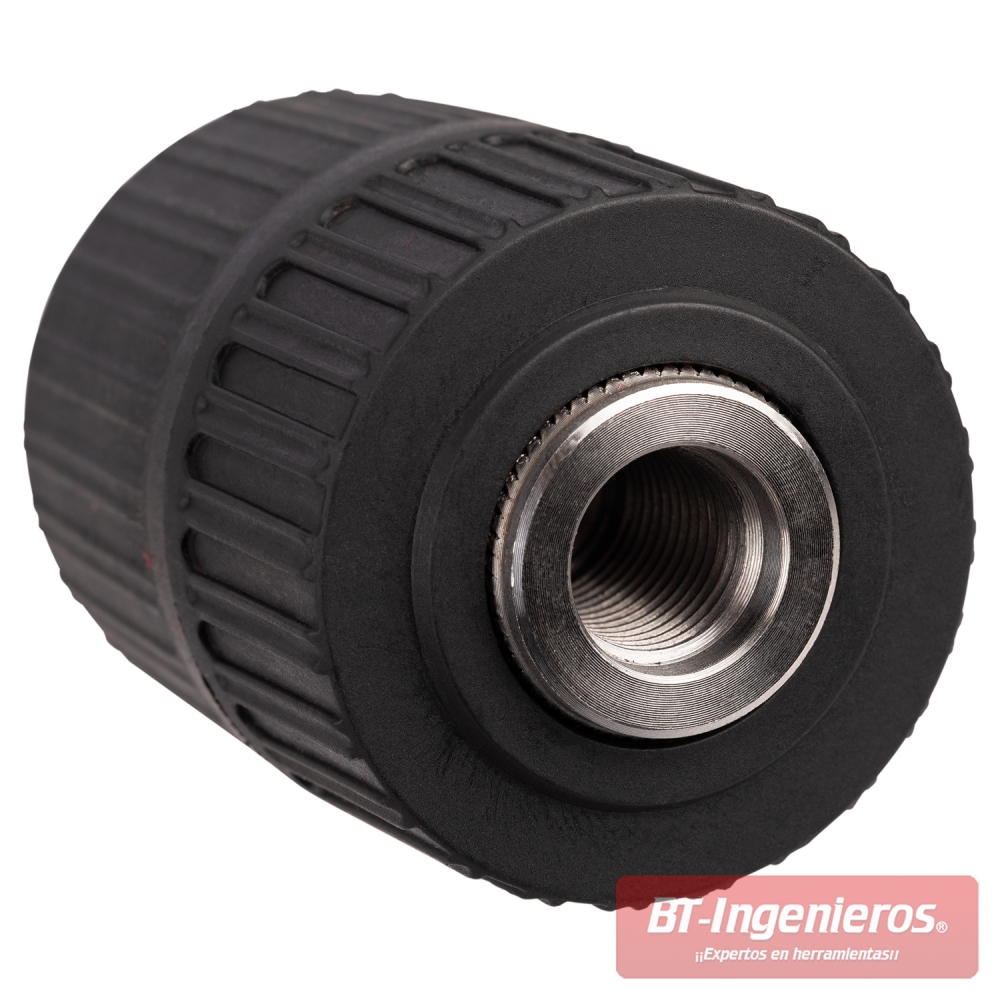 Mandril sin llave profesional de 13 mm con garras de acero templado