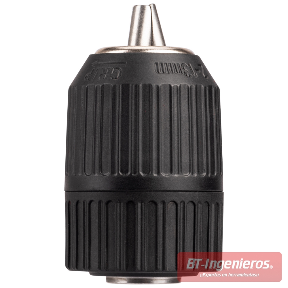 Portabrocas automático 13 mm 1/2"-20 UNF con cuerpo moleteado antideslizante