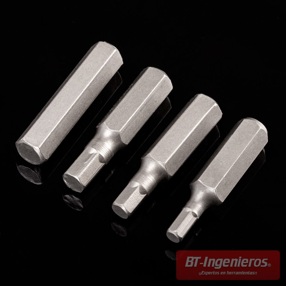 Pack de 13 puntas para destornilladores de impacto de alta resistencia acero Cr-V.