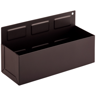 Vista general del soporte magnético para sprays con 3 huecos y estructura metálica