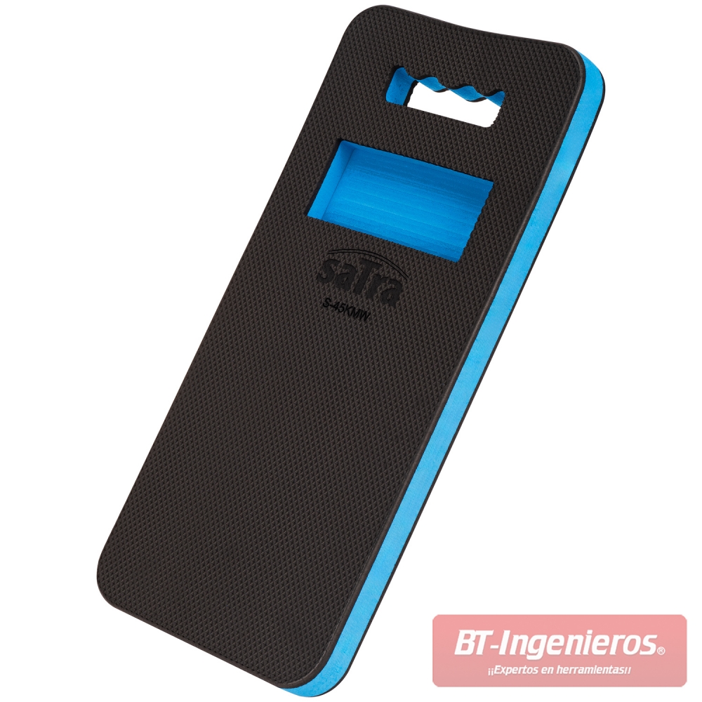 Alfombra de rodillas para mecánico en espuma EPE/EVA con asa y hueco porta-piezas