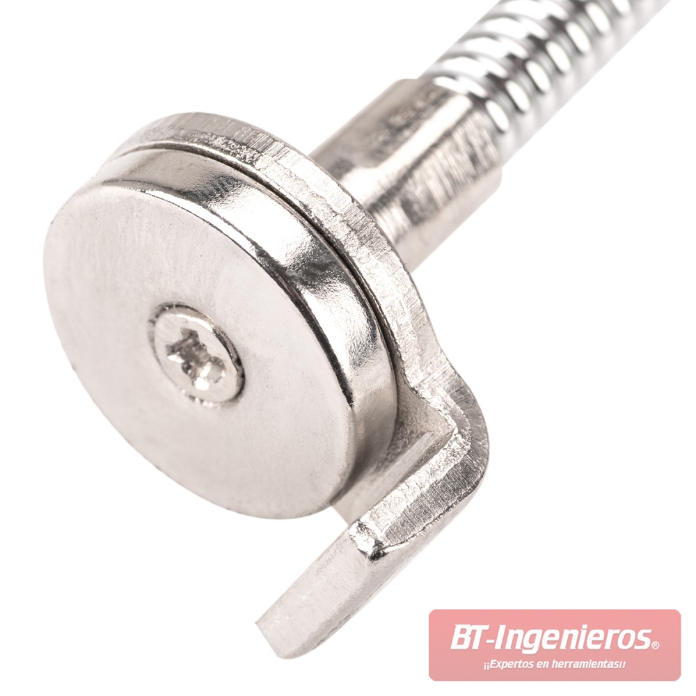 Imán con pata para sujetar mejor los tapones hexagonales.