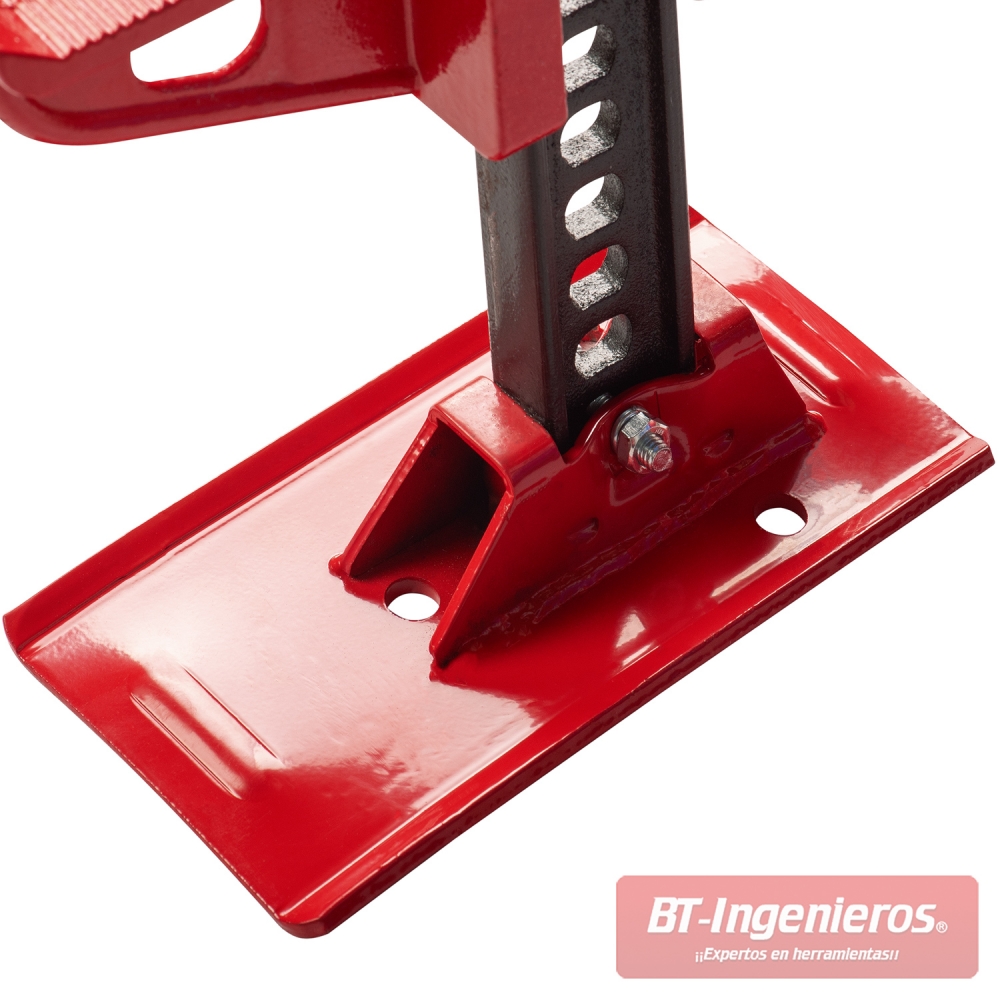 Base metálica reforzada del gato de trinquete Piramide PRO 4x4.