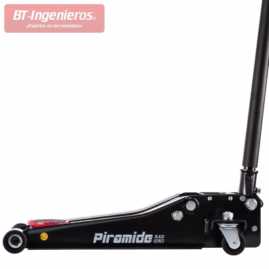 Vista lateral completa del gato hidráulico 3 toneladas perfil bajo