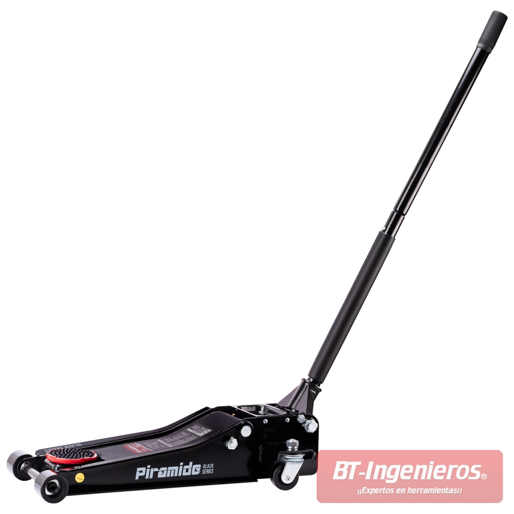 Gato hidráulico profesional Piramide Black Series 3T completo con palanca