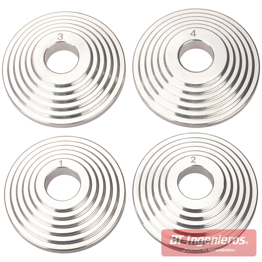 Discos escalonados mecanizados de acero del kit universal KPES2