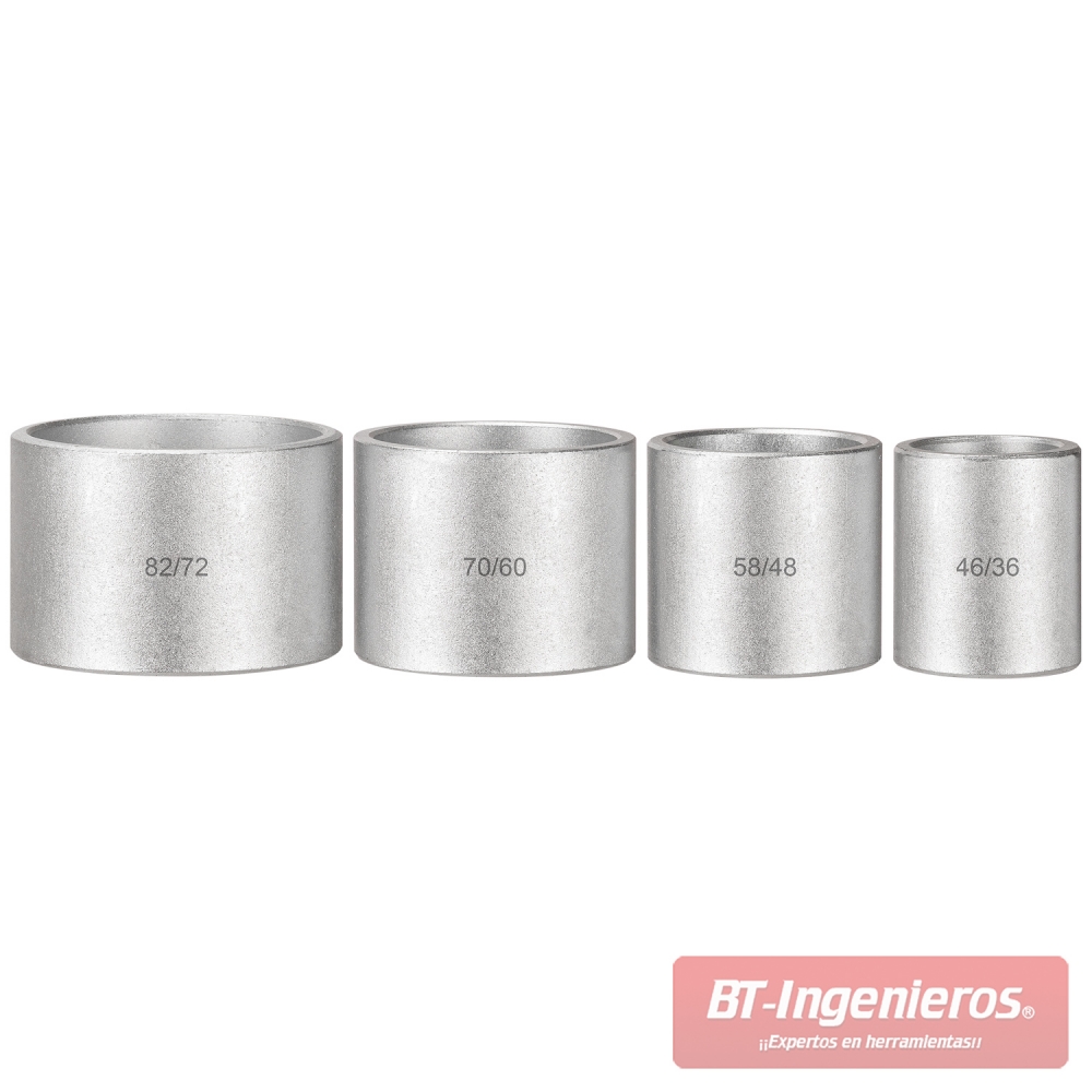 Manguitos reforzados de acero 40Cr del kit extractor y montador de rodamientos