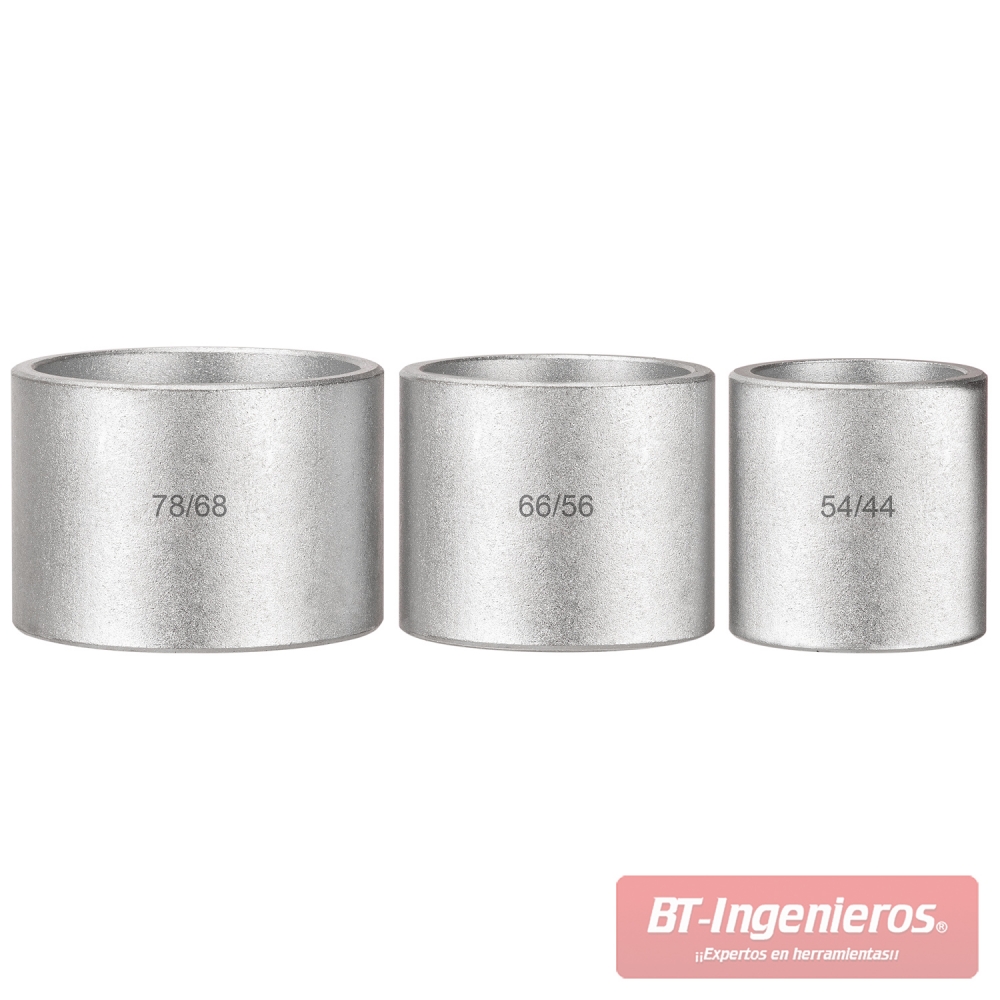 Manguitos reforzados de acero 40Cr del kit extractor y montador de rodamientos