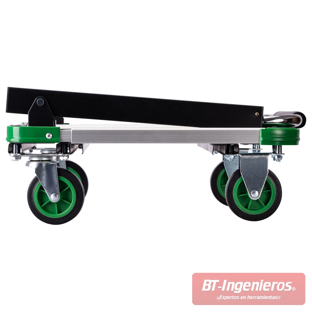 BT Ingenieros carro de plataforma plegado lateral aluminio y acero