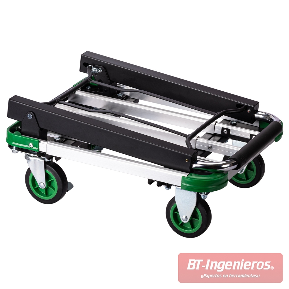 BT Ingenieros carro de plataforma plegable 150 kg aluminio extensible