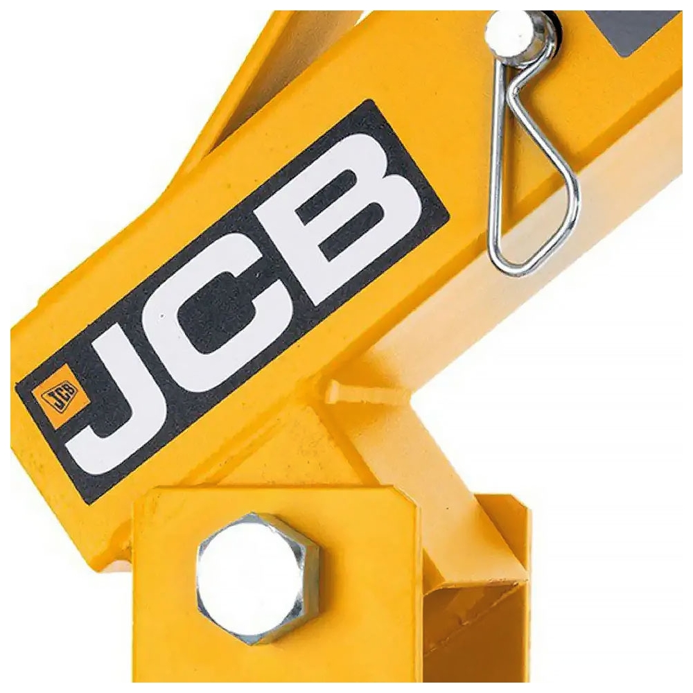 JCB logotipo y estructura reforzada de la grúa hidráulica de 2 toneladas