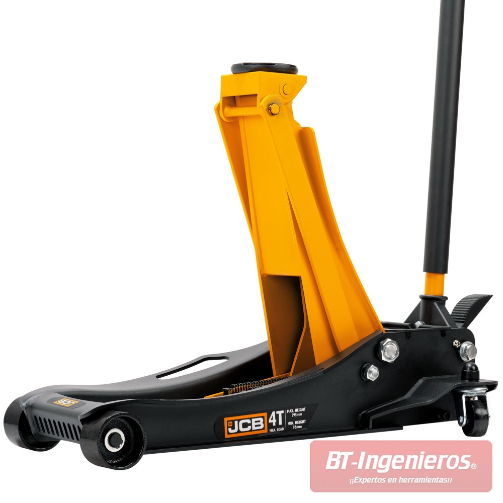 JCB gato hidráulico de carretilla 4 toneladas perfil bajo 96–595 mm