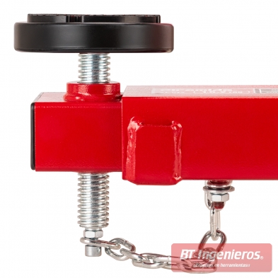 Regulación lateral y cadena de seguridad del soporte Piramide ST-GT2