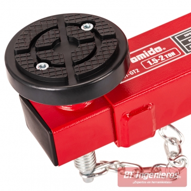 Soporte Piramide ST-GT2 con platos de goma y cadenas de seguridad