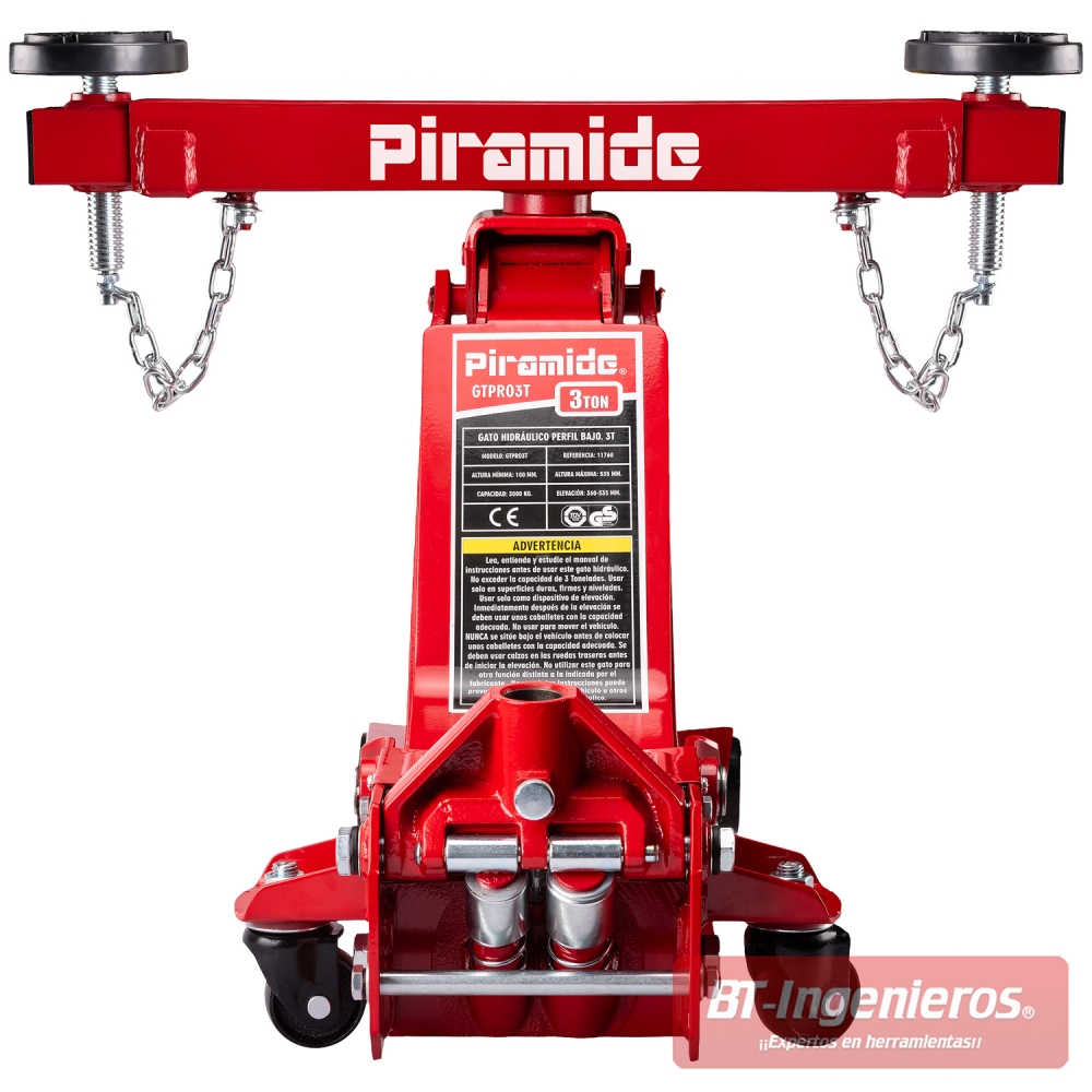 Soporte transversal Piramide ST-GT2 regulable 580 a 920 mm para gato hidráulico