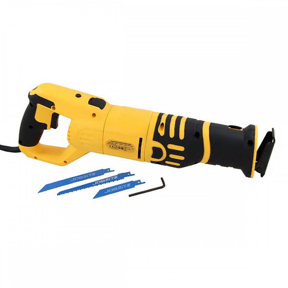 Sierra sable 1050W 230V – Velocidad 800–2700 cpm, cambio rápido, mango giratorio y LED