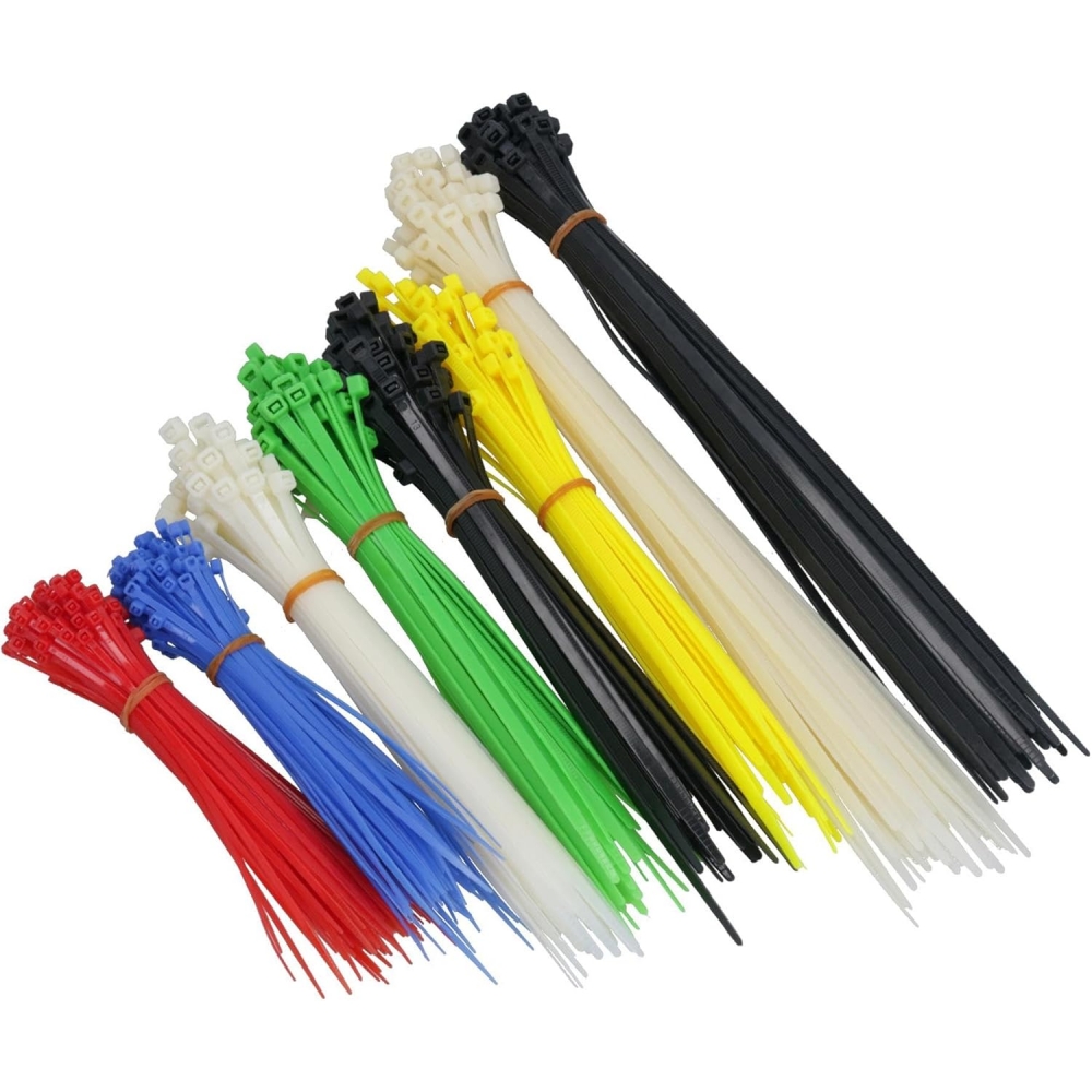 Bridas de plástico sujetacables. 500 Unidades